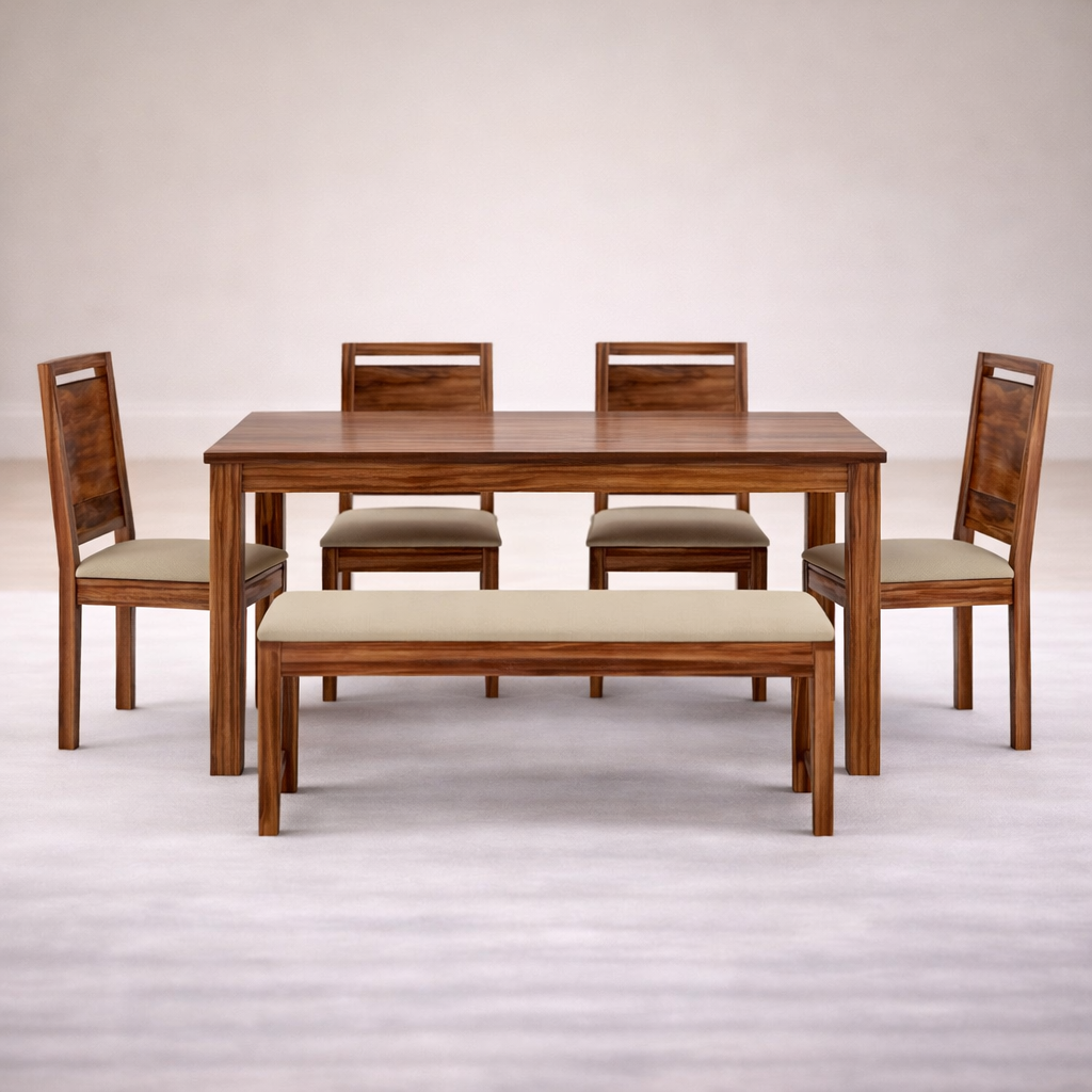 The Artisan Padded Bench &amp; Chair Dining Suite