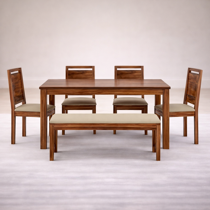 The Artisan Padded Bench &amp; Chair Dining Suite