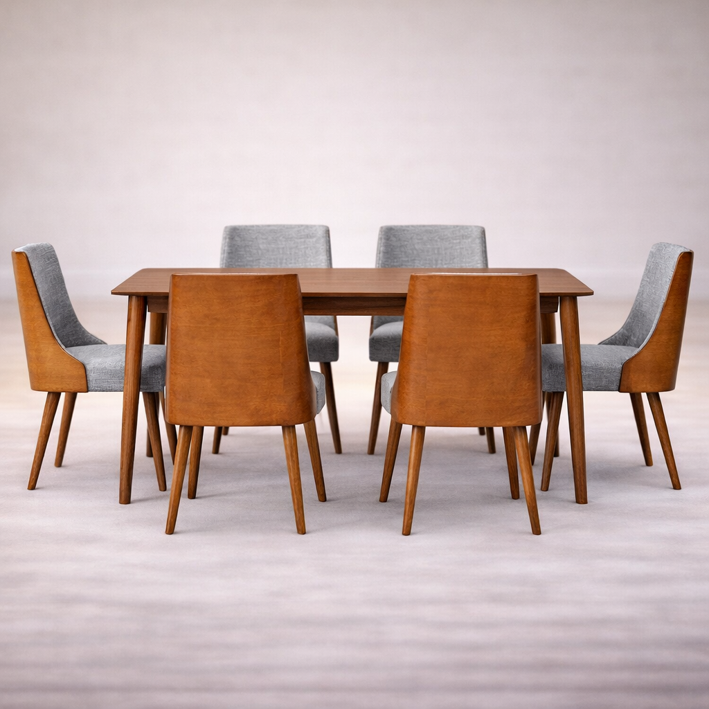 The Artisan Nordic Mixed-Material Dining Suite