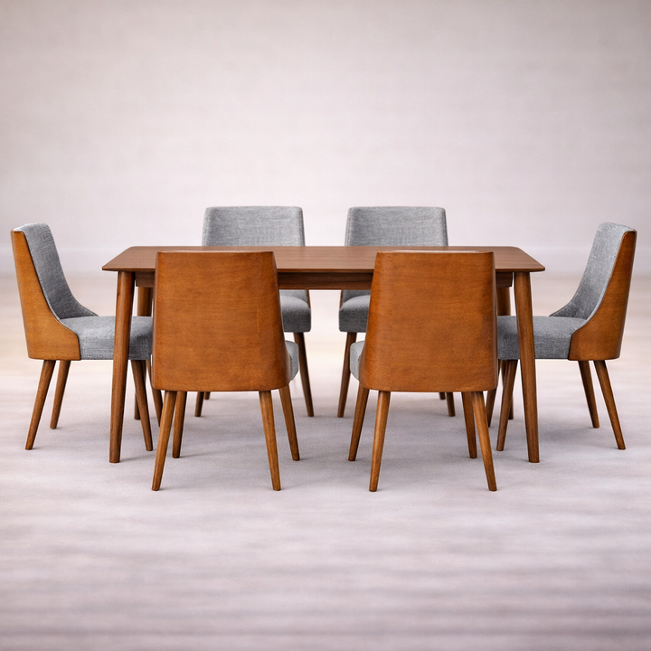 The Artisan Nordic Mixed-Material Dining Suite