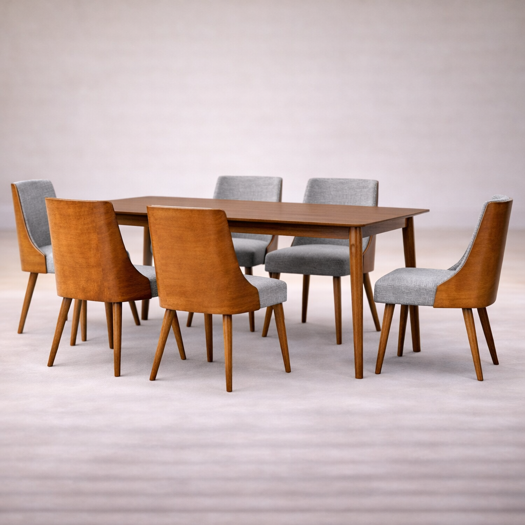 The Artisan Nordic Mixed-Material Dining Suite