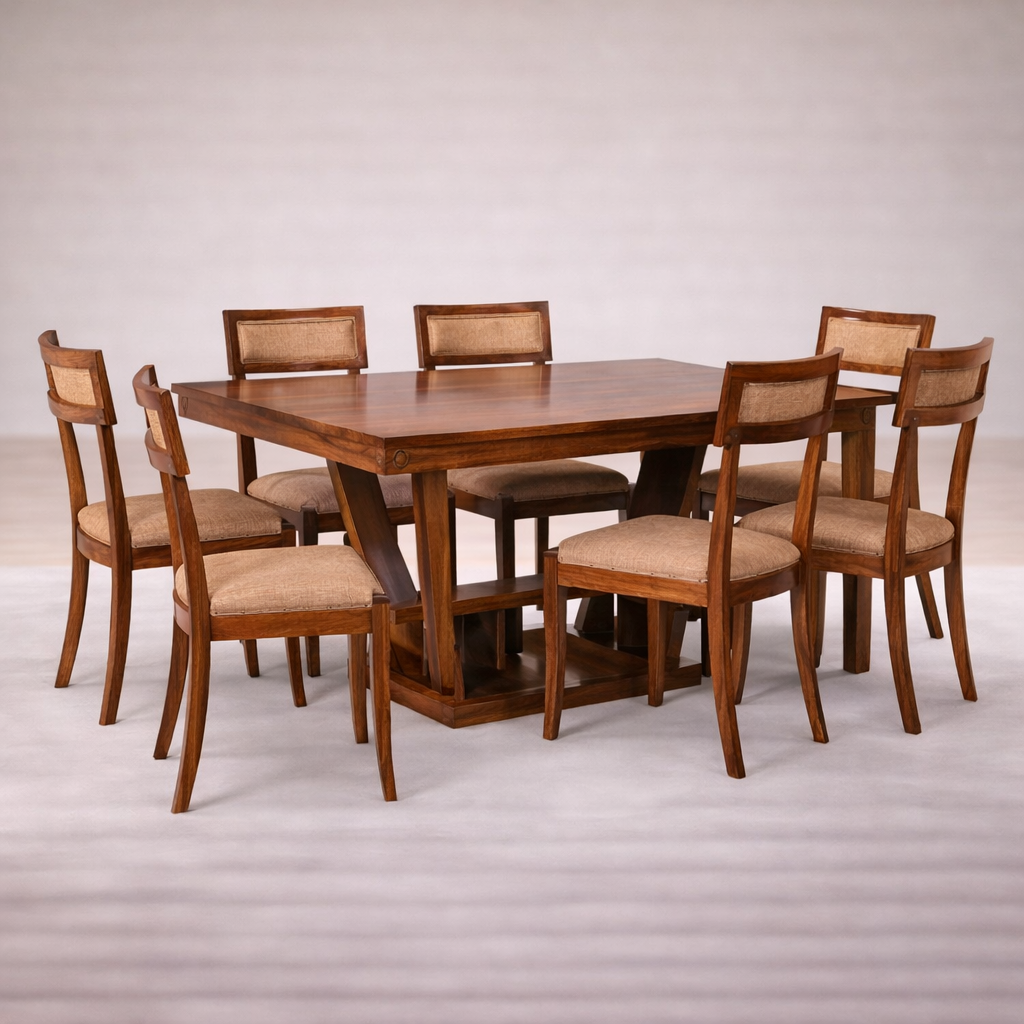 The Artisan Curved-Back Upholstered Dining Suite