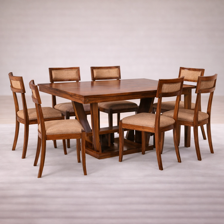 The Artisan Curved-Back Upholstered Dining Suite