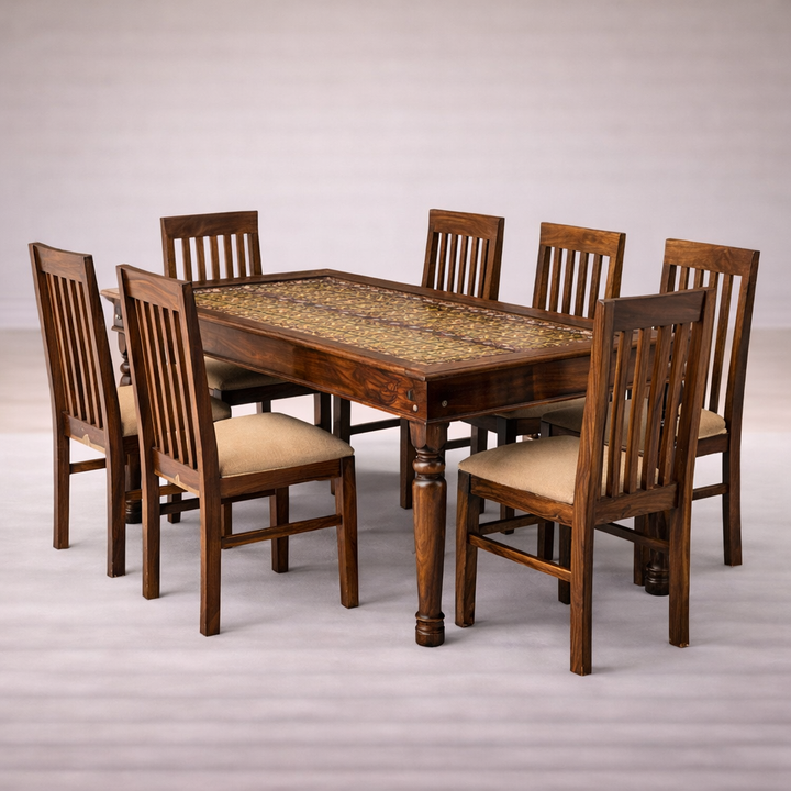 The Artisan Mosaic Tile-Inlay Dining Suite