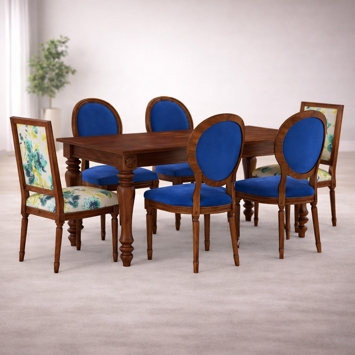 The Artisan Regal Royal Blue Dining Suite