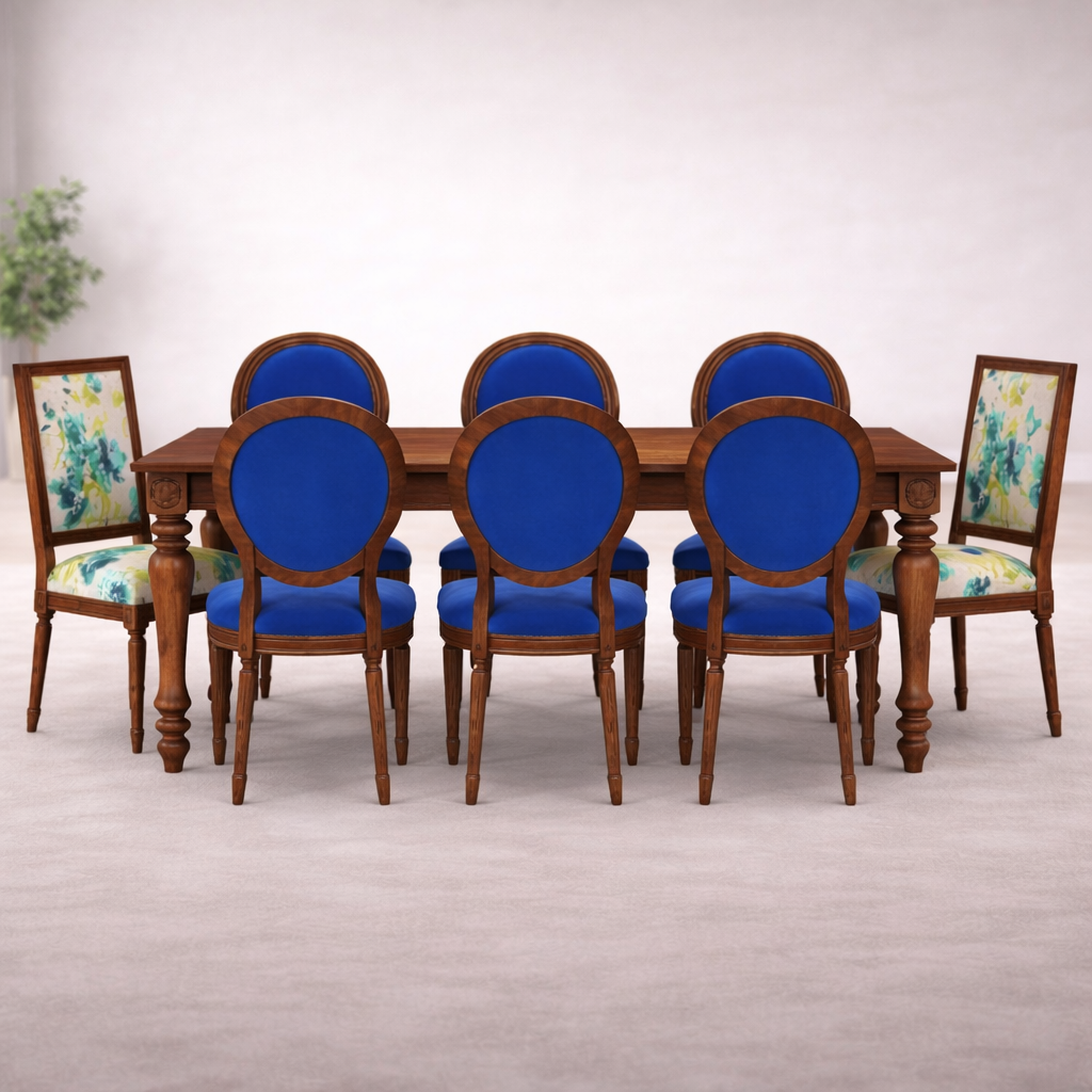 The Artisan Regal Royal Blue Dining Suite