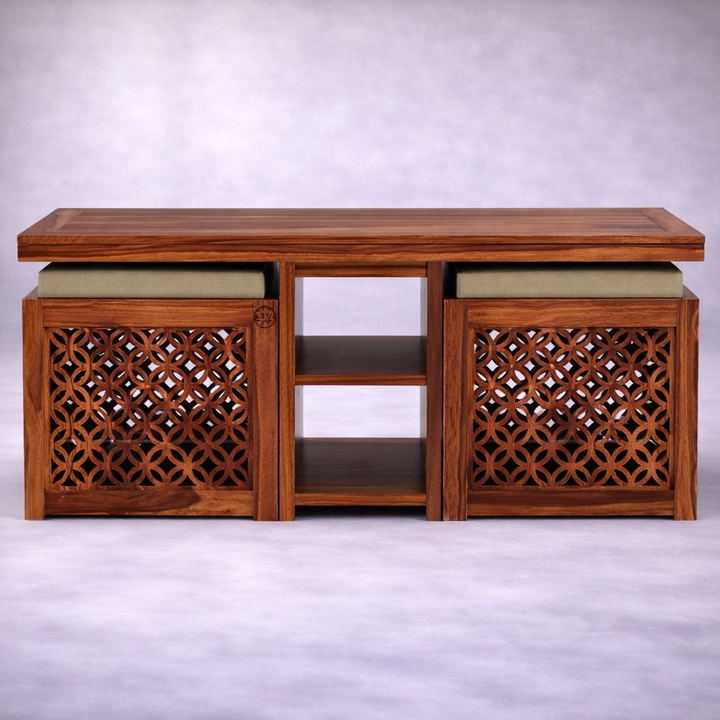 The Artisan Jali-Work Nested Coffee Table
