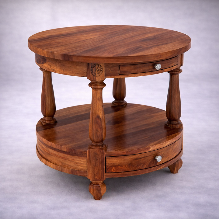 The Artisan Heritage Dual-Drawer Coffee Table