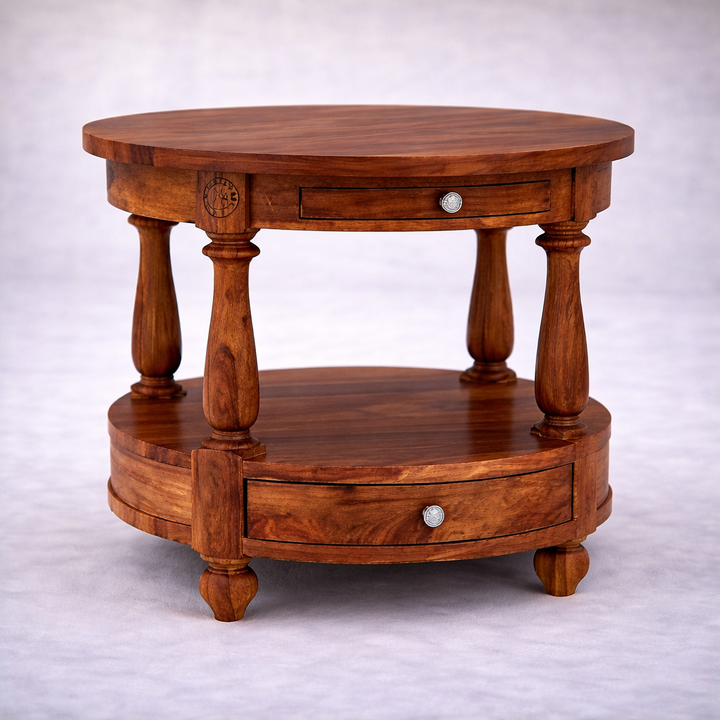 The Artisan Heritage Dual-Drawer Coffee Table