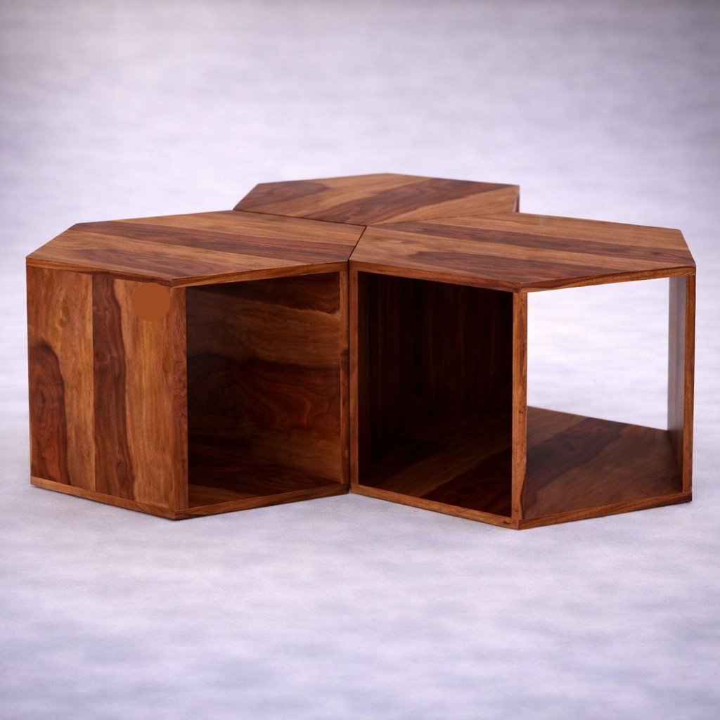 The Artisan Triple-Hexagon Coffee Table