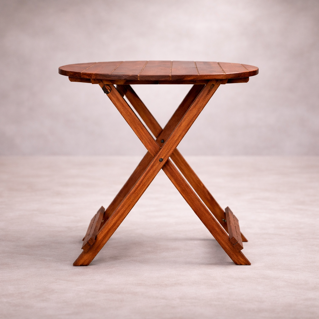 The Artisan X-Frame Folding Side Table