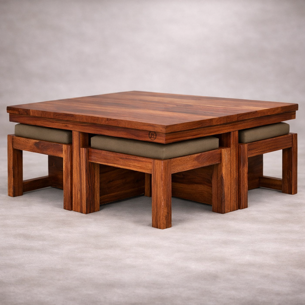 The Artisan Nested-Stool Coffee Table