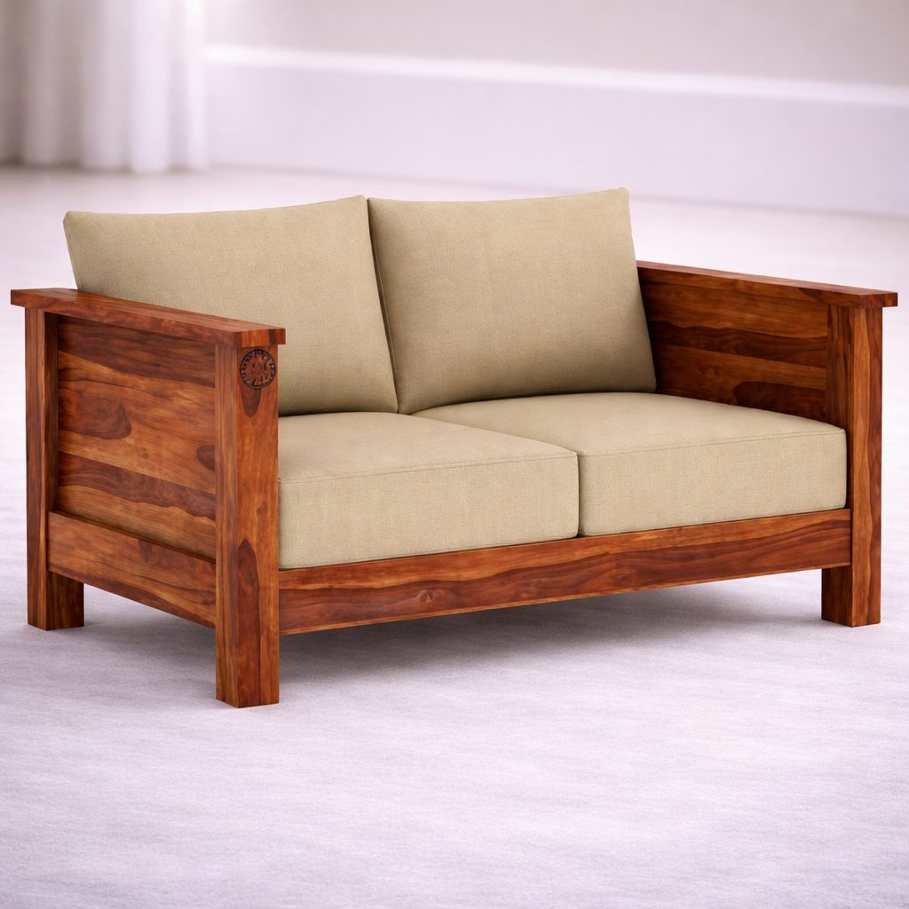The Artisan Solid-Paneled 2-Seater Sofa