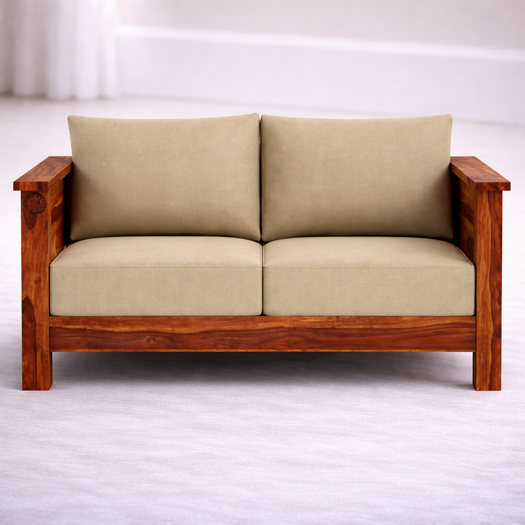 The Artisan Solid-Paneled 2-Seater Sofa