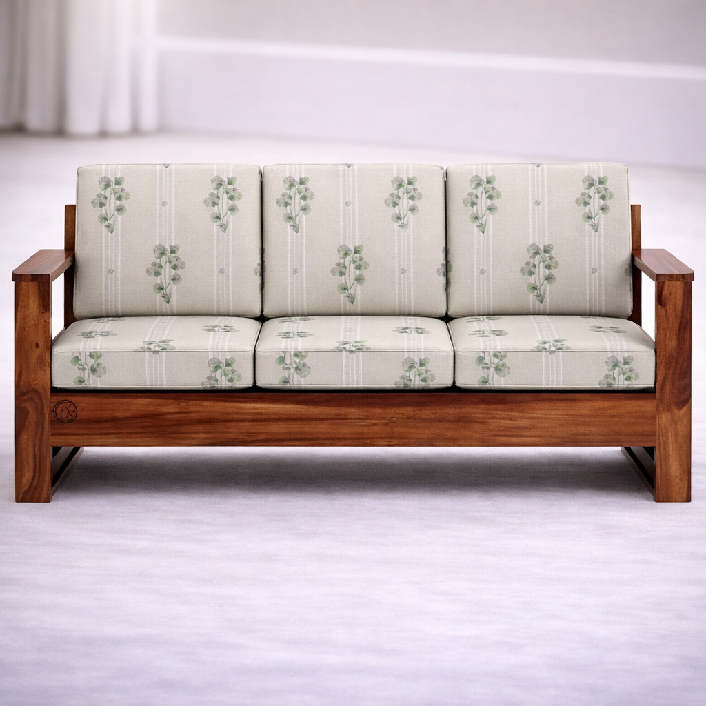 The Artisan Slat-Base Floral Sofa