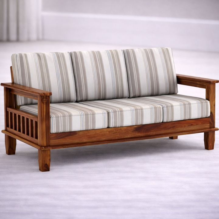The Artisan Vertical-Grate Striped Sofa