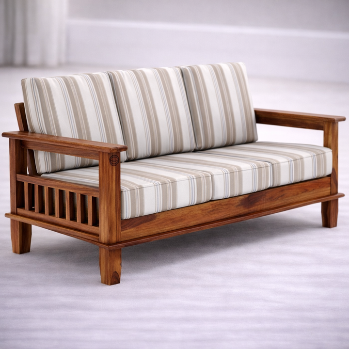 The Artisan Vertical-Grate Striped Sofa