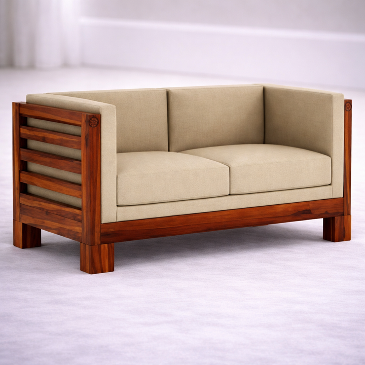 The Artisan Slat-Arm Contemporary Sofa