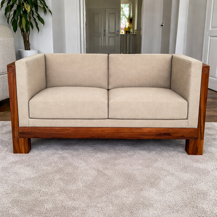 The Artisan Slat-Arm Contemporary Sofa