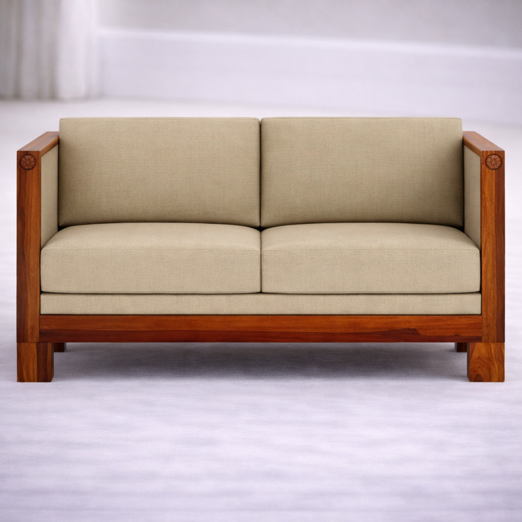 The Artisan Slat-Arm Contemporary Sofa