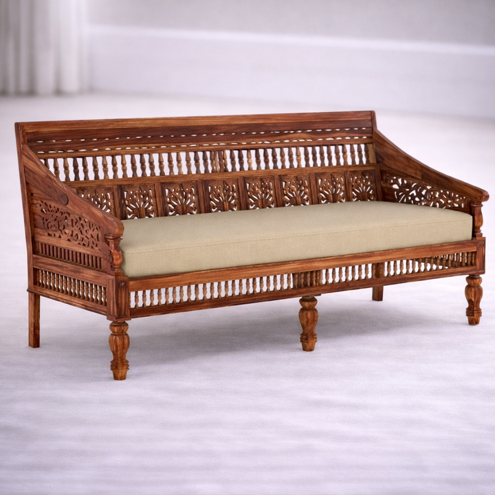 The Artisan Jali-Work Heritage Sofa