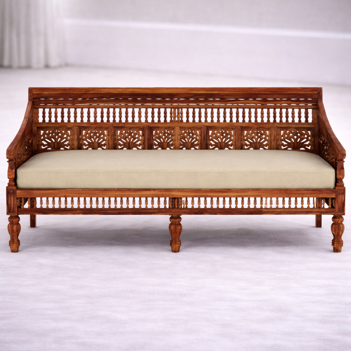 The Artisan Jali-Work Heritage Sofa