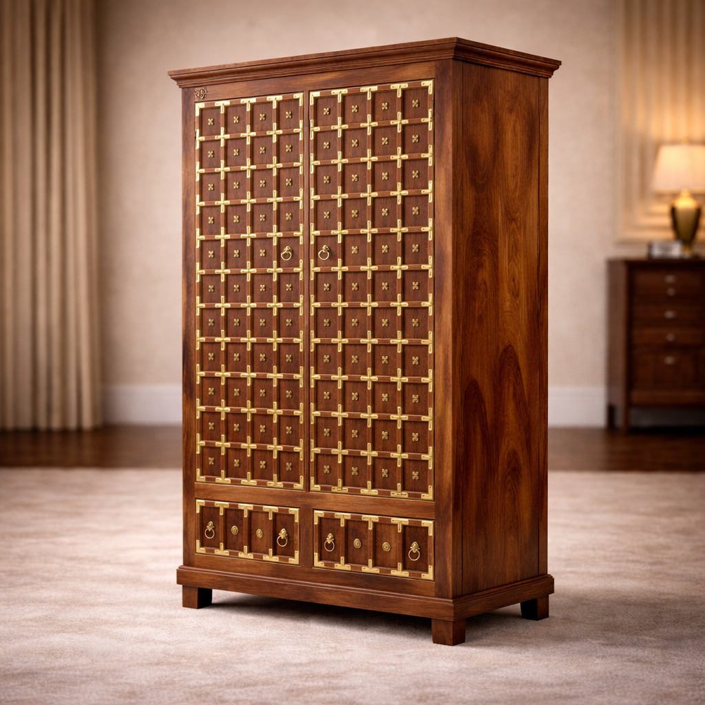 The Artisan Jali-Panel Wardrobe