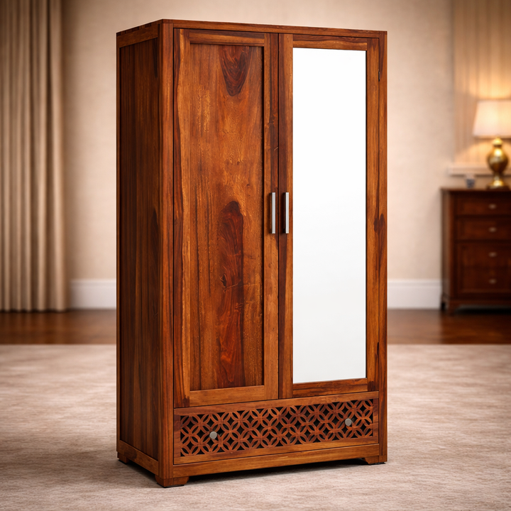 The Artisan Mirror-Panel Wardrobe