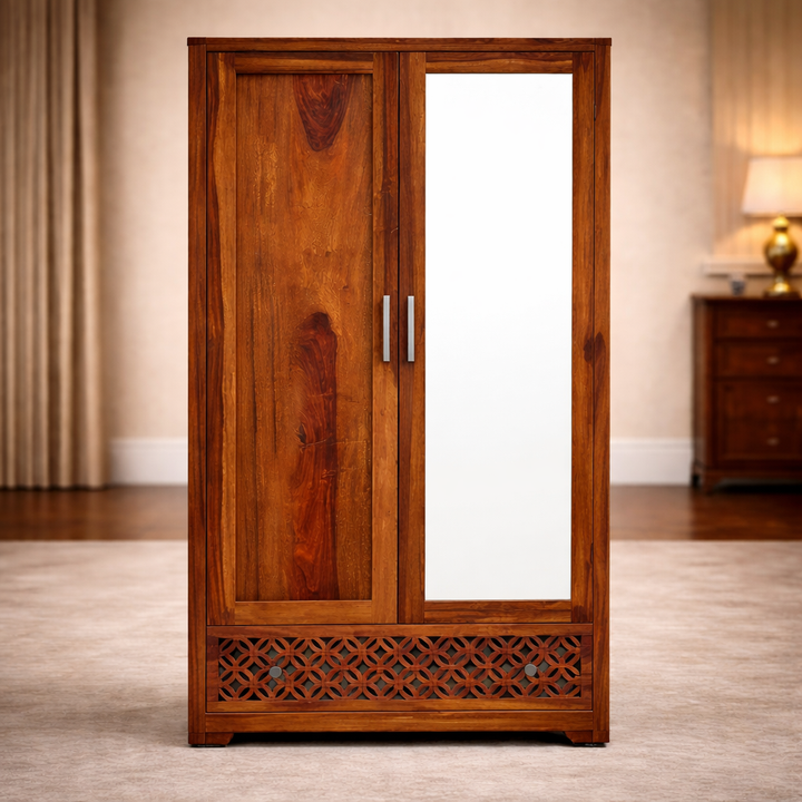 The Artisan Mirror-Panel Wardrobe