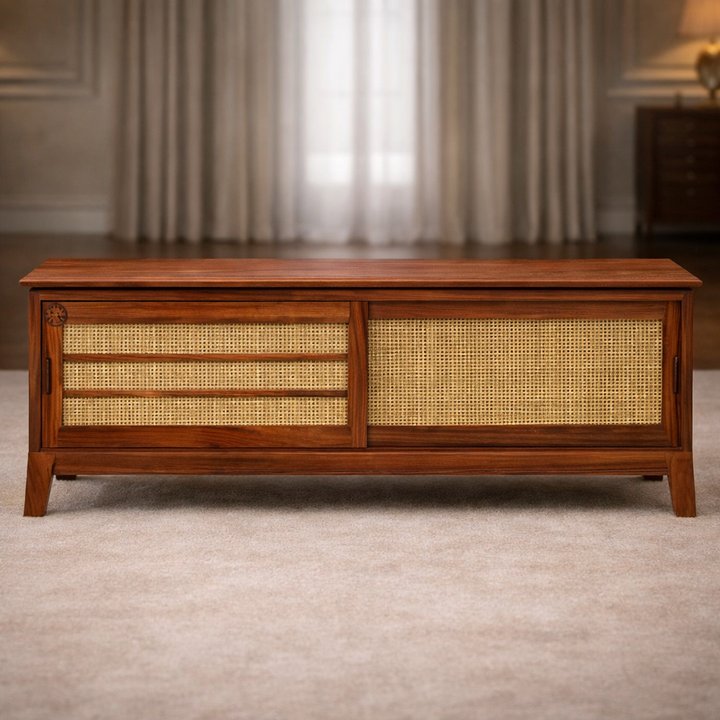 The Artisan Wicker-Front Media Console