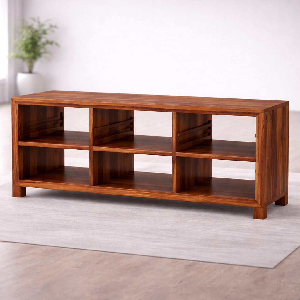 The Artisan Tiered Open-Shelf Media Unit