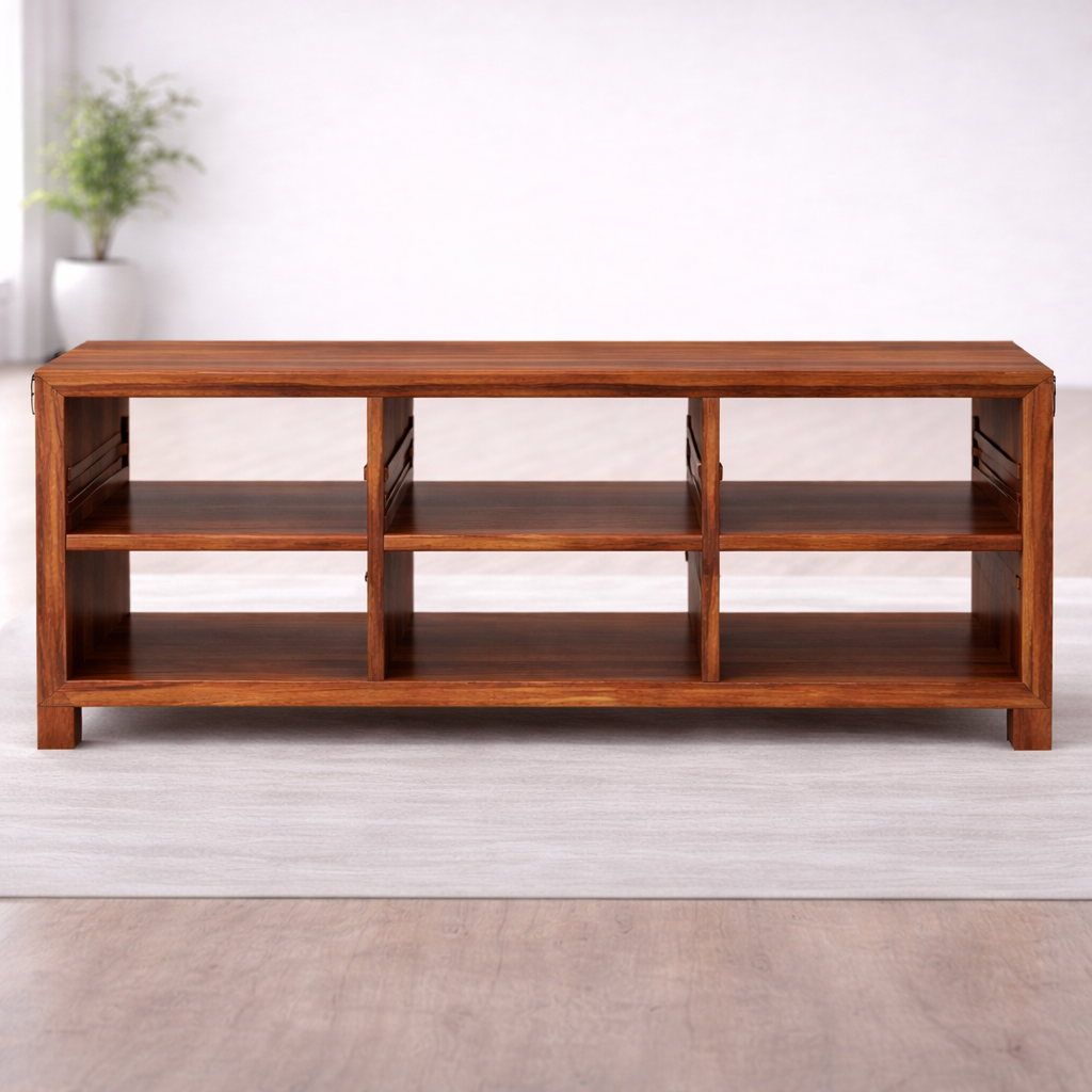 The Artisan Tiered Open-Shelf Media Unit