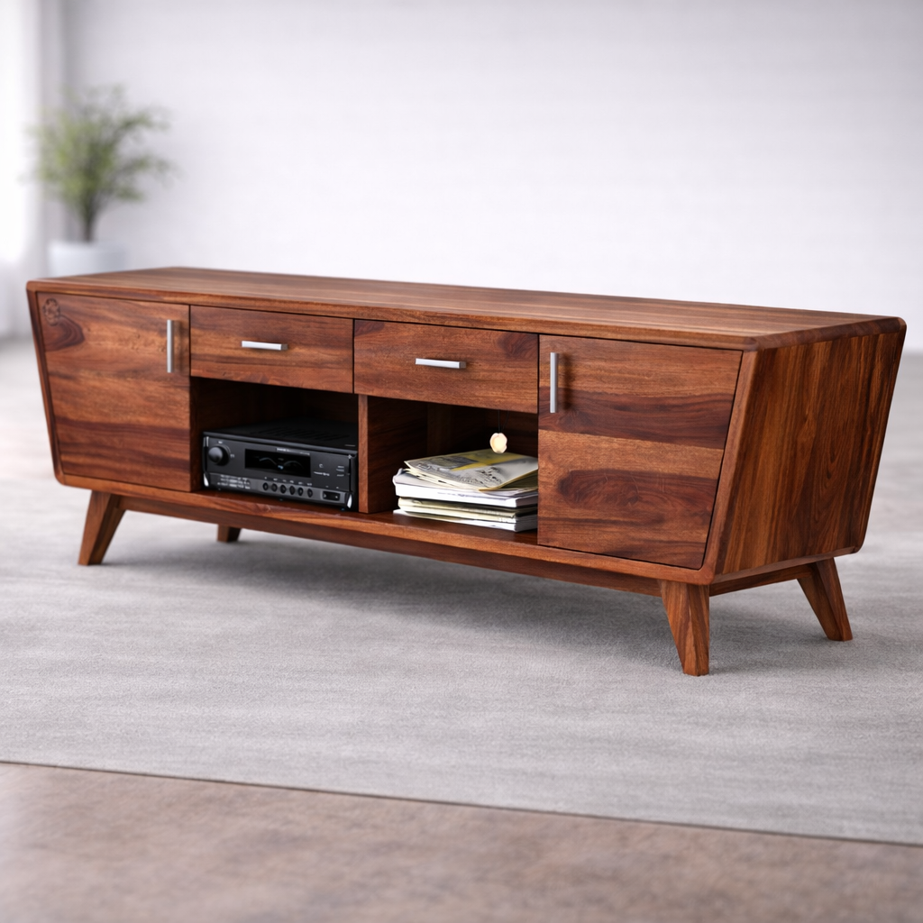 The Mid-Century Modern Media Console