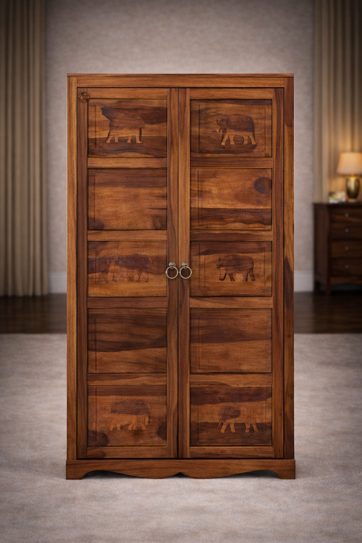 The Artisan Elephant-Carved Wardrobe