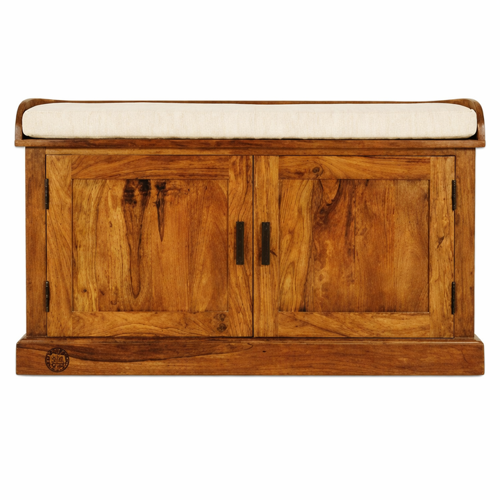 The Artisan Dual-Door Cabin Storage Shoe Rack Bench