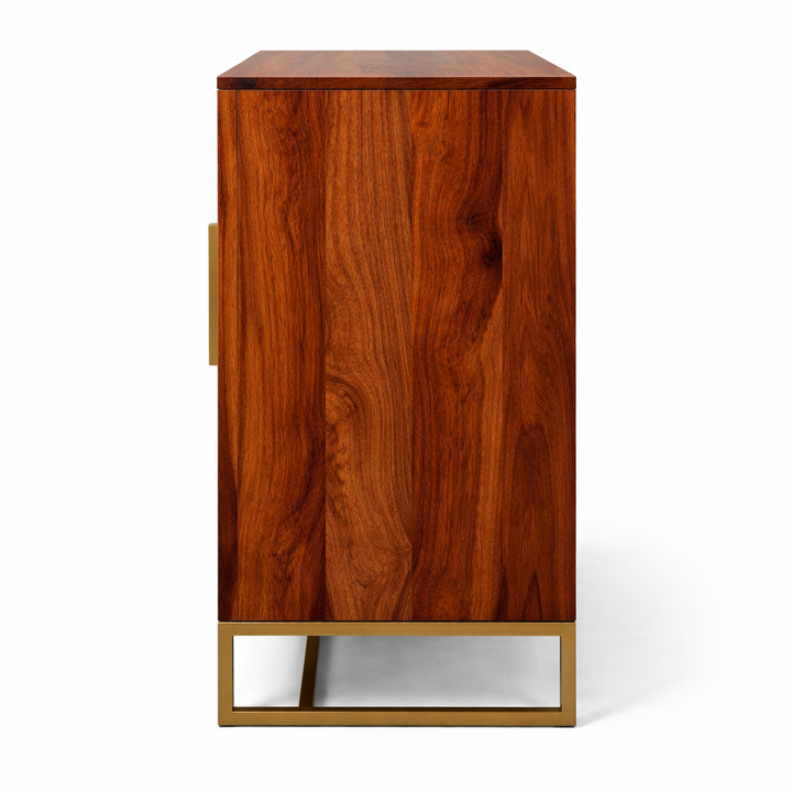 The Artisan Herringbone Brass-Inlay Sideboard