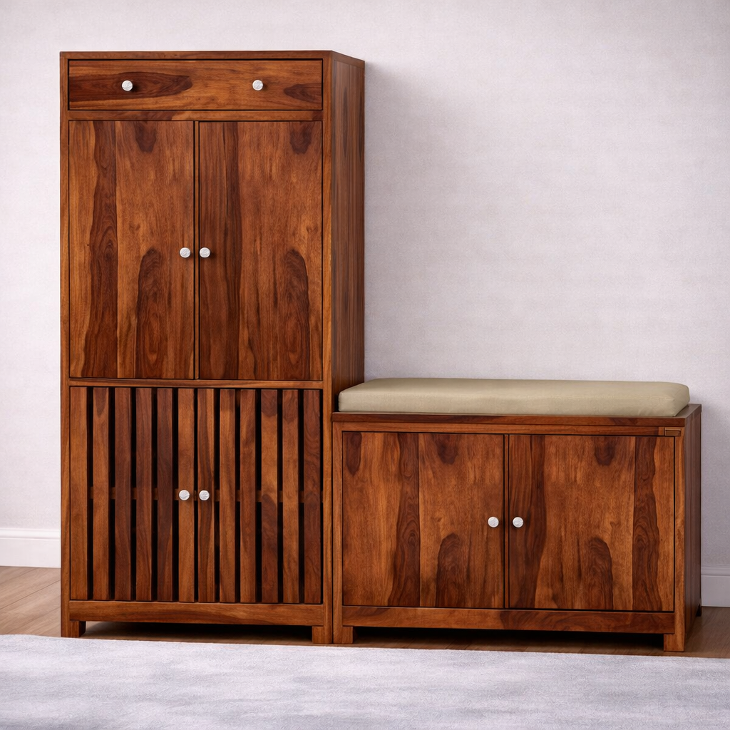 The Artisan Modular Storage & Padded Shoe rack