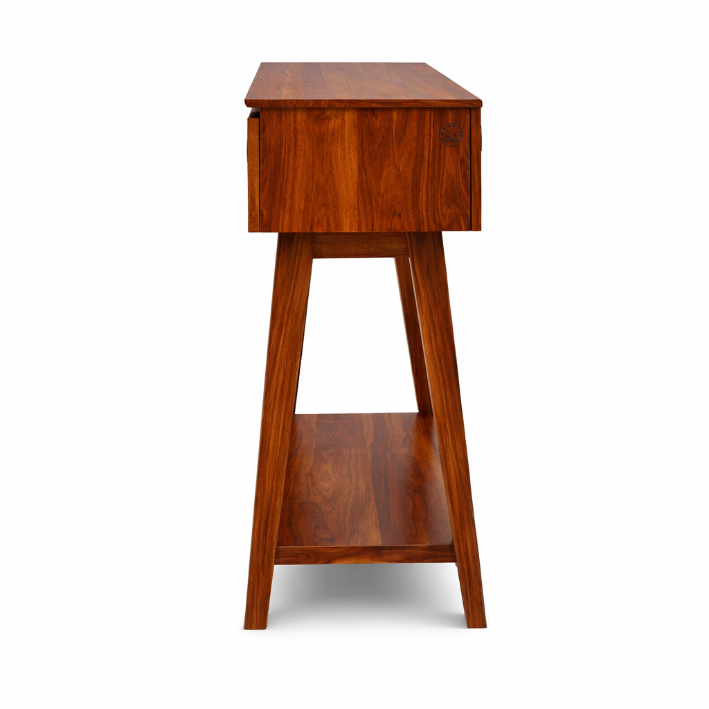 The Artisan Mid-Century Dual-Drawer Console