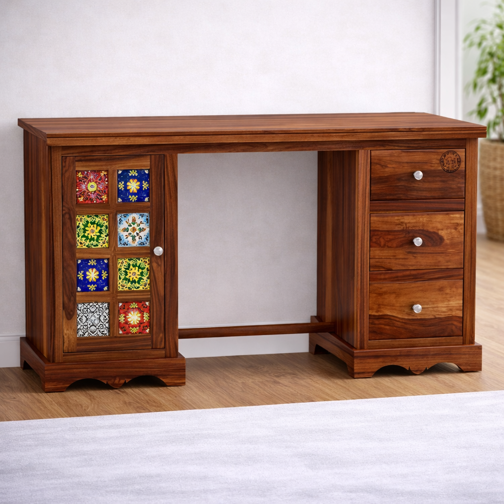 The Artisan Tiled-Storage Executive Desk