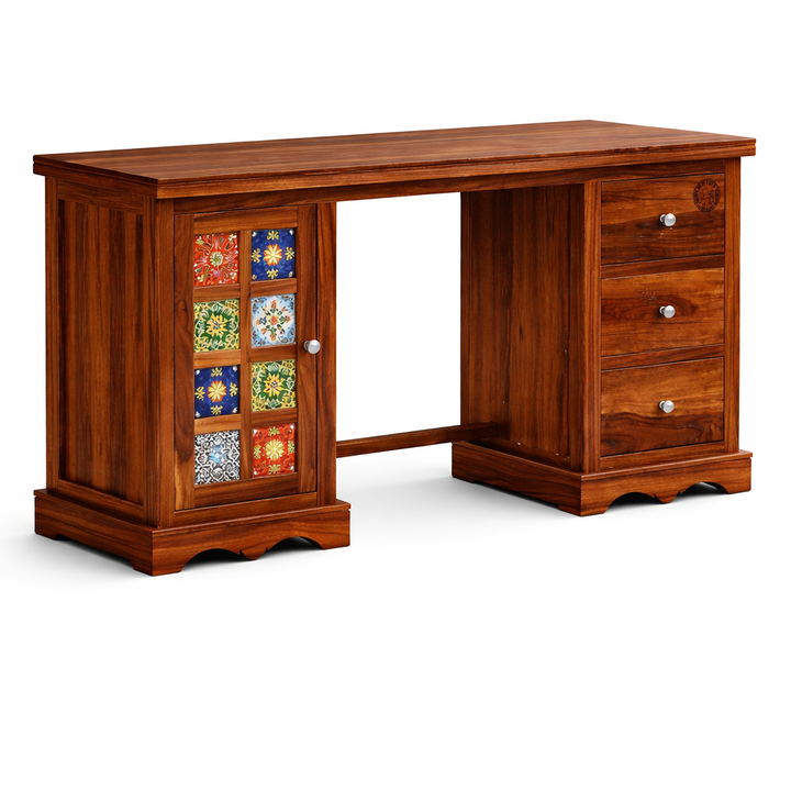 The Artisan Tiled-Storage Executive Desk