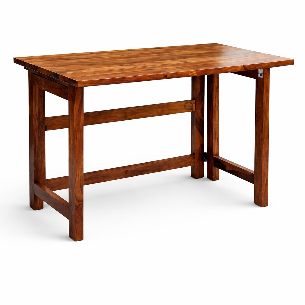 The Artisan Compact Solid-Wood Study Desk
