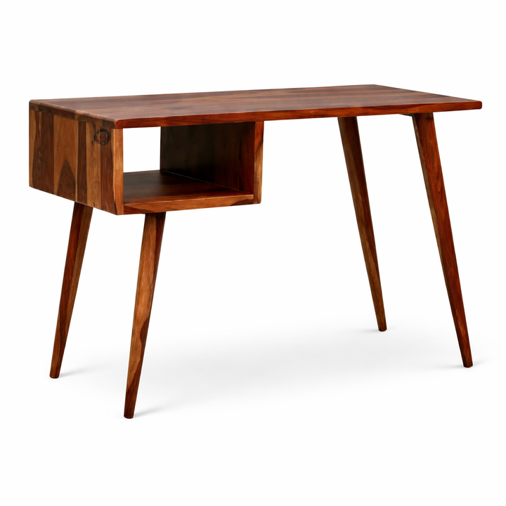 The Artisan Mid-Century Open-Niche Study Table