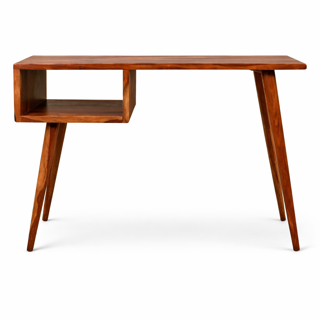 The Artisan Mid-Century Open-Niche Study Table