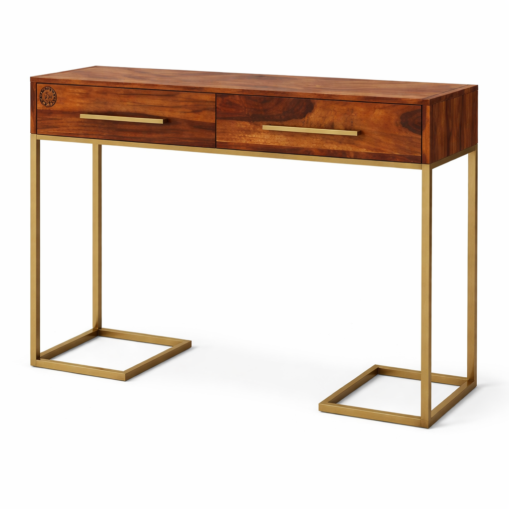 The Artisan Dual-Drawer Storage Table
