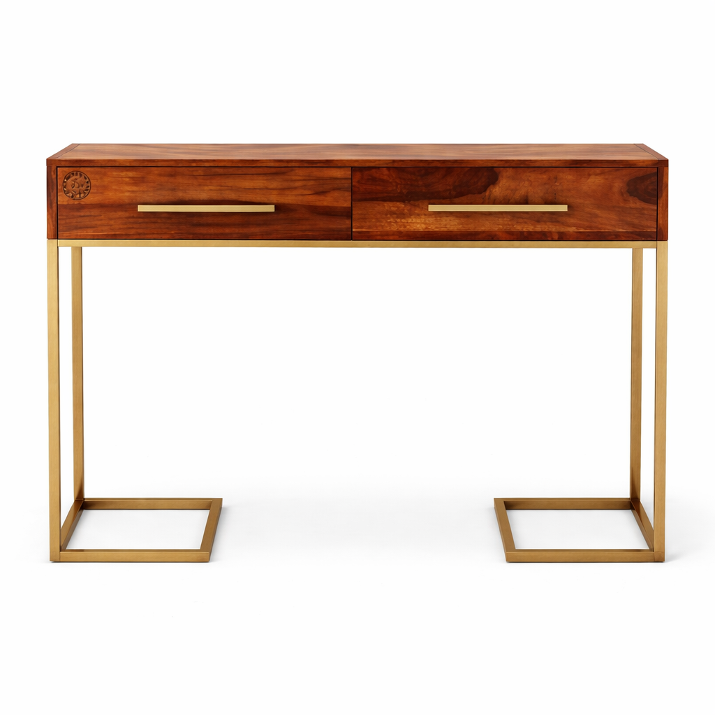 The Artisan Dual-Drawer Storage Table