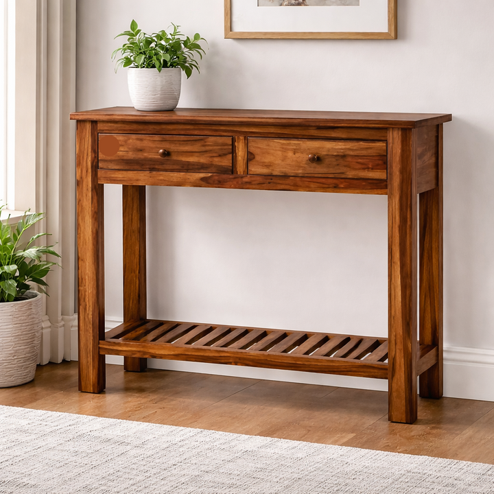 The Artisan Dual-Drawer Modern Console