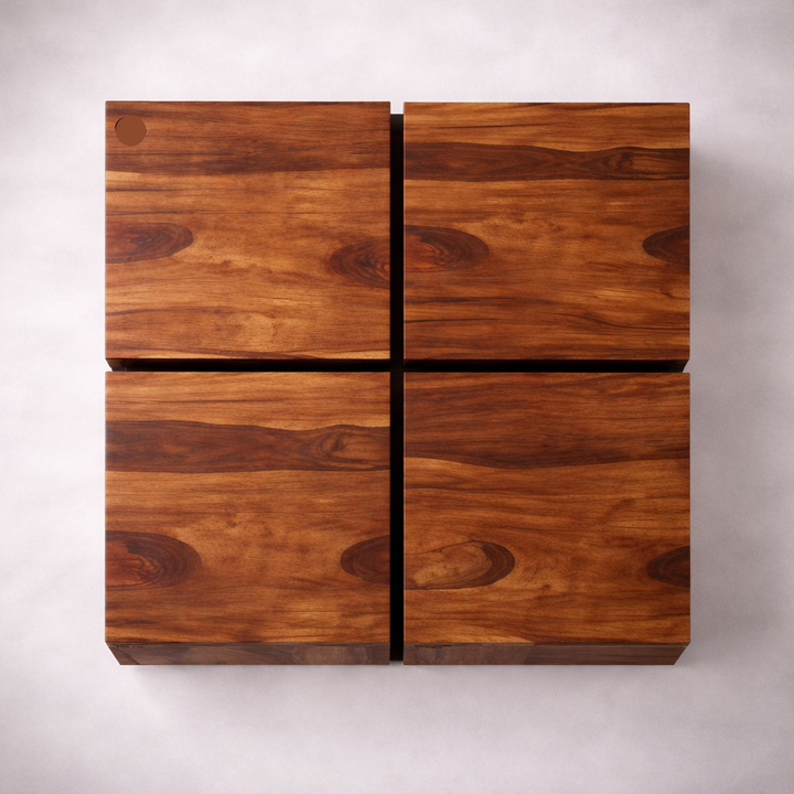 The Artisan Lattice-Front Storage Table