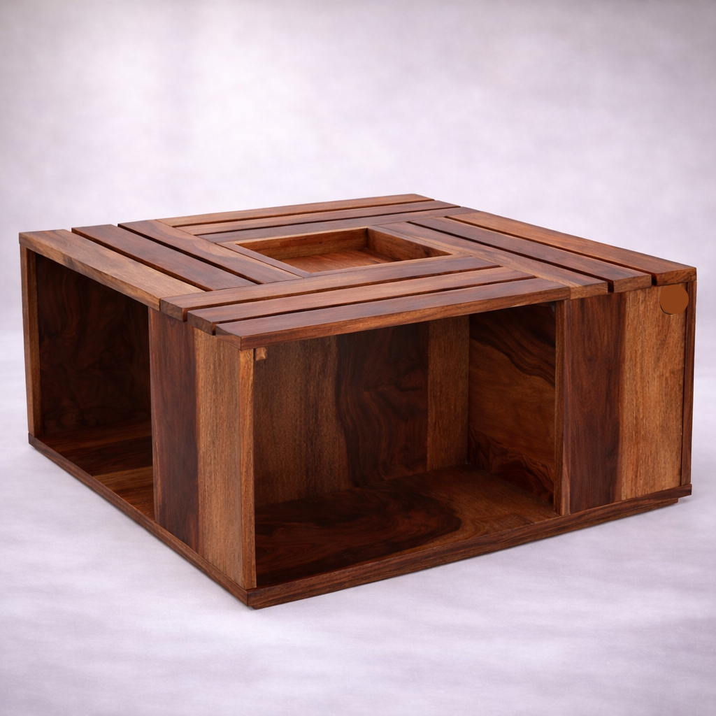 The Artisan Quad-Stool Nested Coffee Table