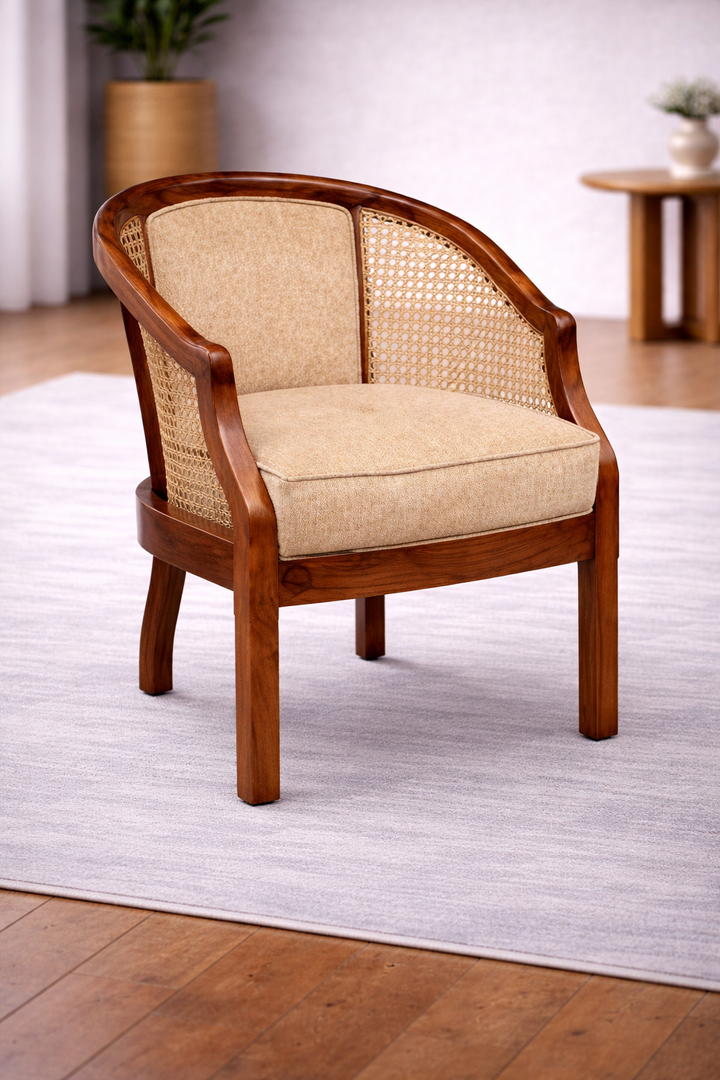 The Artisan Heritage Cane Barrel Chair