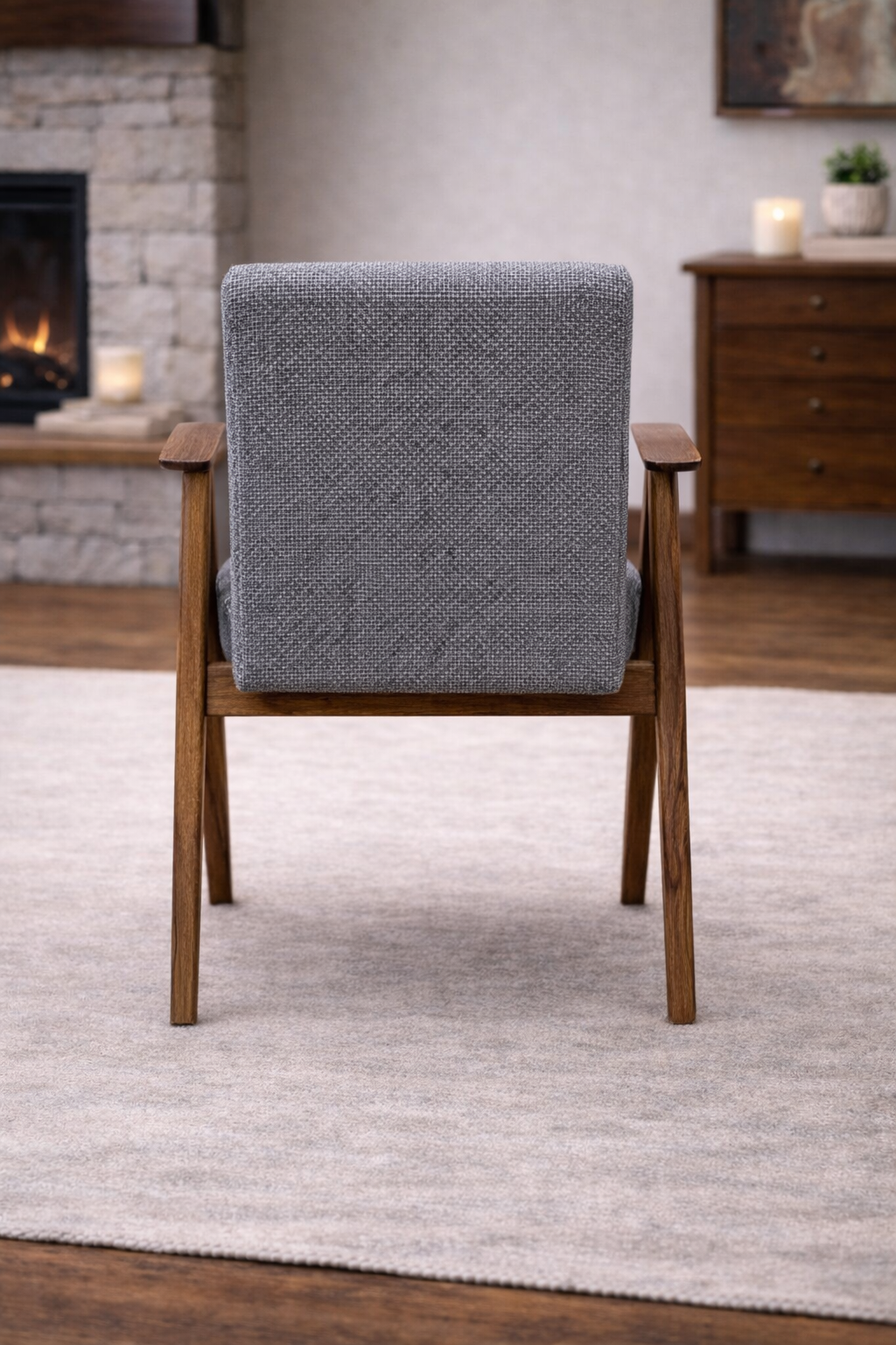 The Artisan Compass-Frame Upholstered Chair